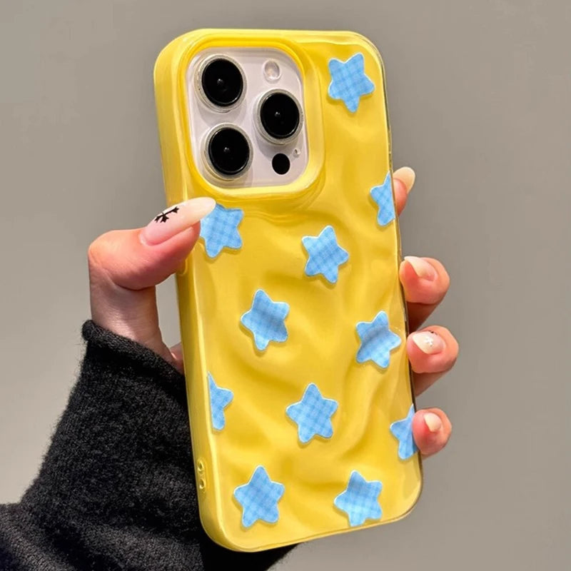 Fashion Colorful Stars Glossy Phone Case