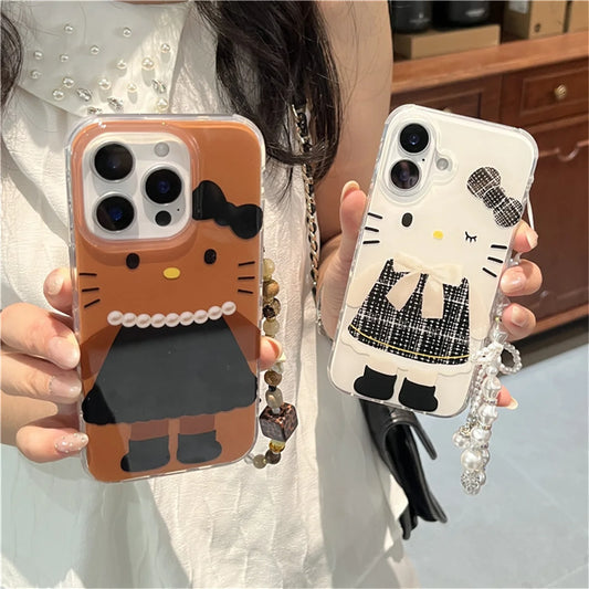 Cute Black Hello Kitty Cat Phone Case