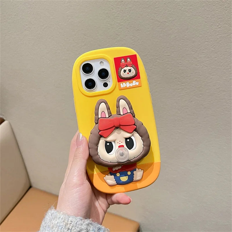 Cute Cartoon Capybara Stitch Mickey Mouse Phone Case