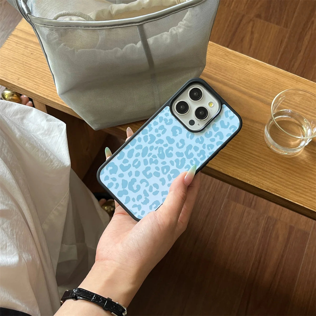 Leopard Pattern Stars Hello Kitty Phone Case