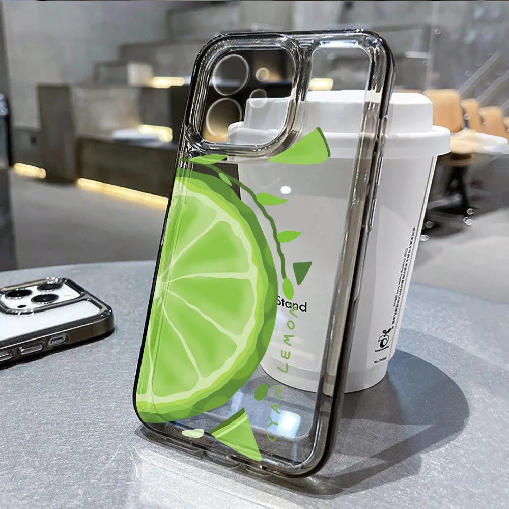 Shockproof Simple Letter Cover Soft Silicone Phone Case