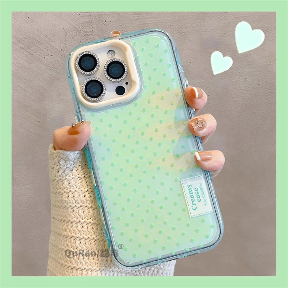 Cute Polka Dot Macron Color Phone Case