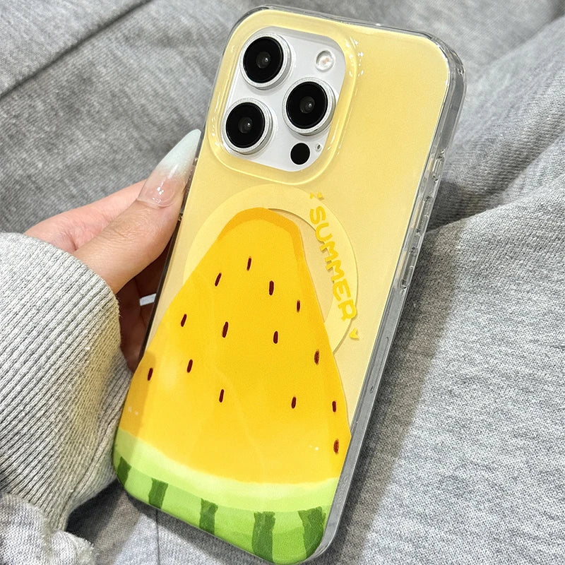 Cute Summer Watermelon Holder Stand Phone Case