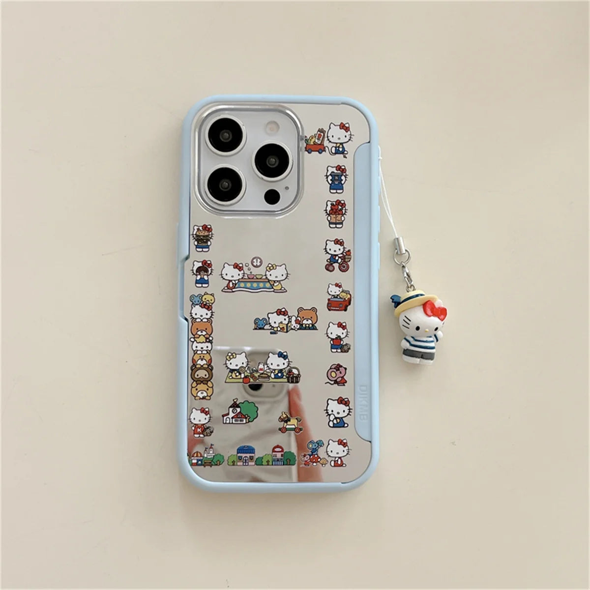 Cartoon Full Screen Kuromi Hello Kitty Laptop Flip Phone Case