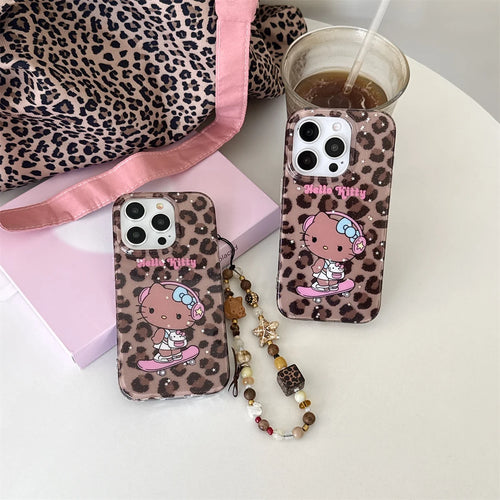 Cute Skateboard Black Kitty Cat Phone Case