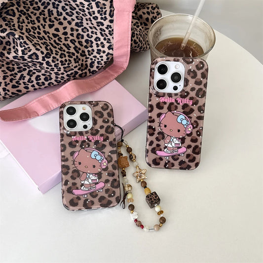 Cute Skateboard Black Kitty Cat Phone Case