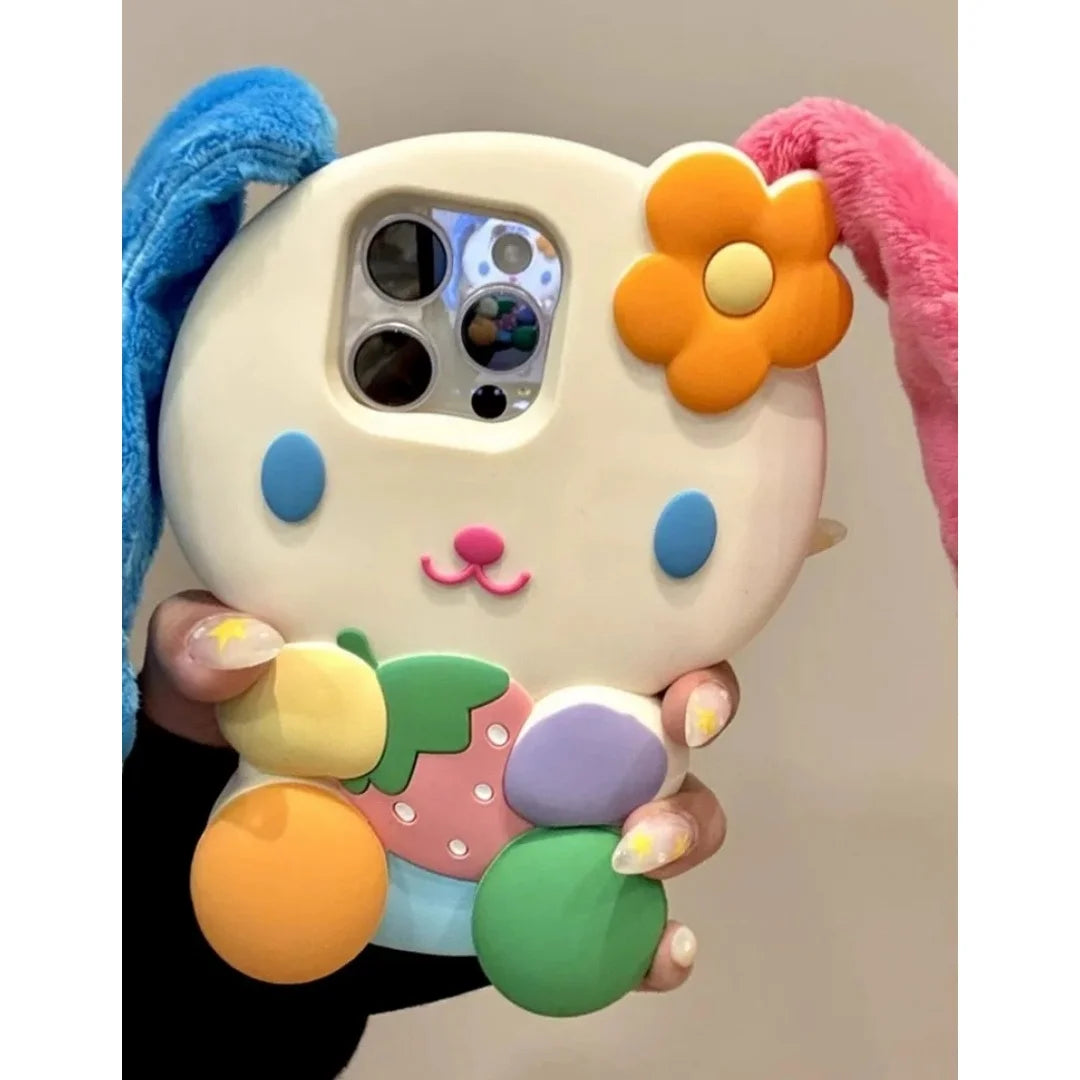 So Cute Cartoon Bunny Rainbow Rabbit Phone Case