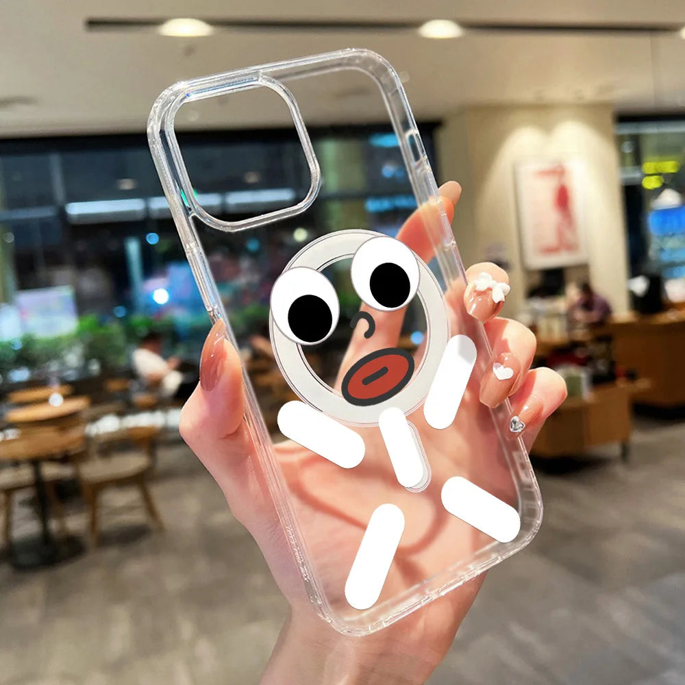 Cute Bow For Magsafe Magnetic Wireless Charge Case For iPhone