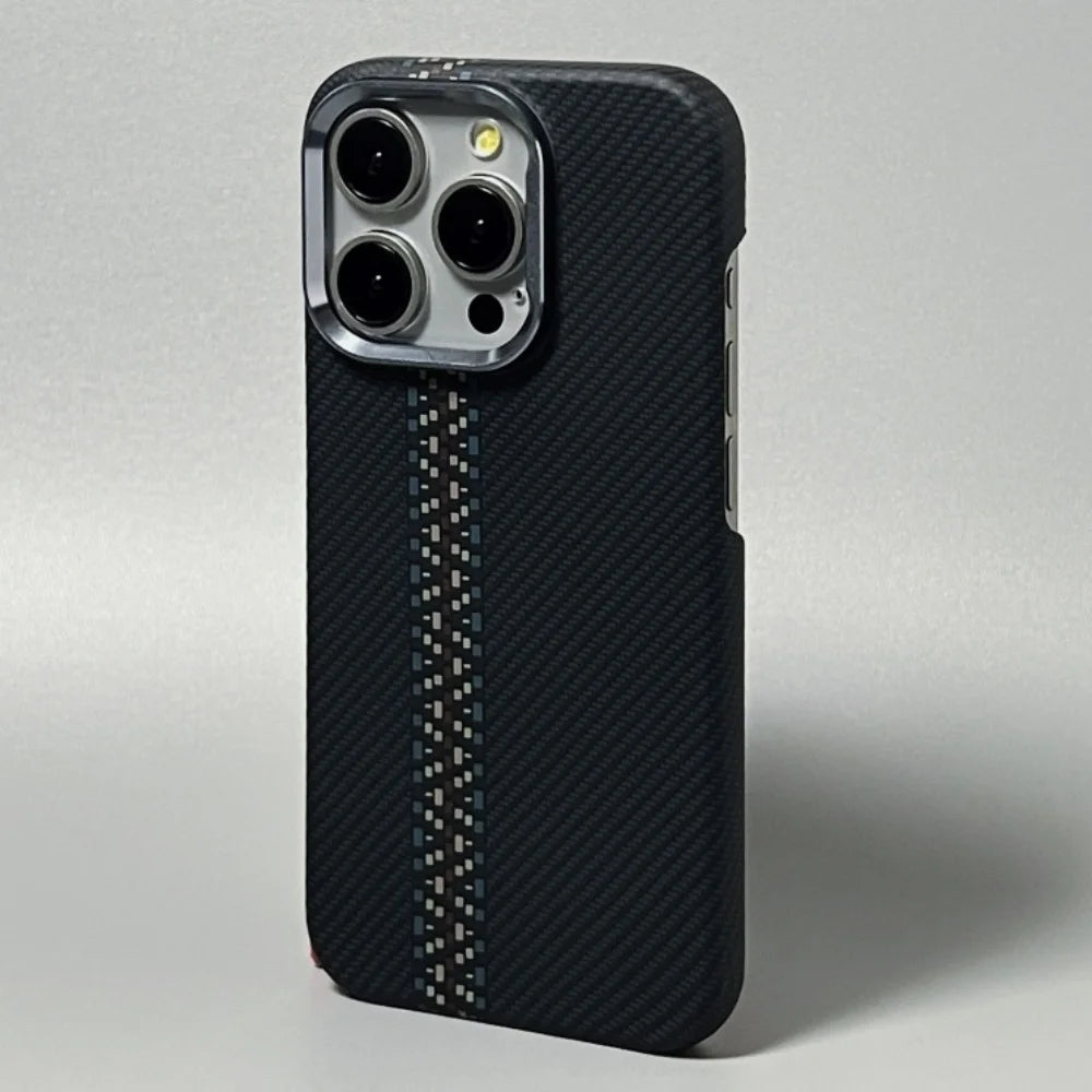 Luxury Kevlar Carbon Fiber Pattern High Quality Hard Pc Case For iPhone