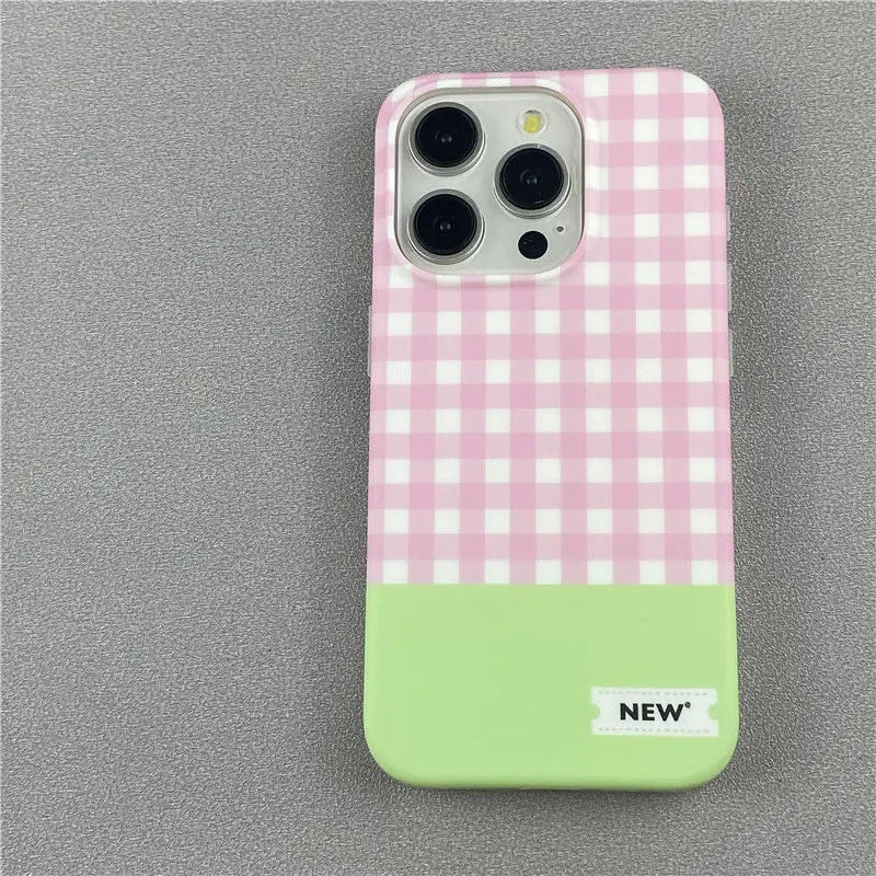 Fashion Simple Check Bracelet Phone Case