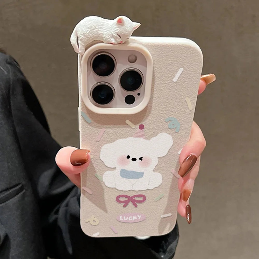 Cute Cartoon Puppy Phone Case For iPhone