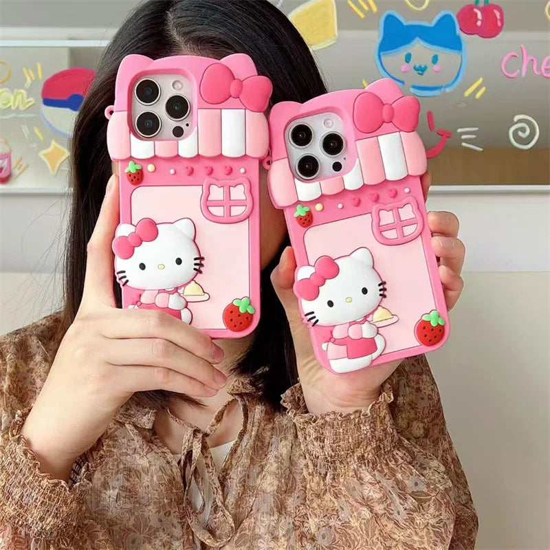 Cartoon Dessert Story Hello Kitty Phone Case