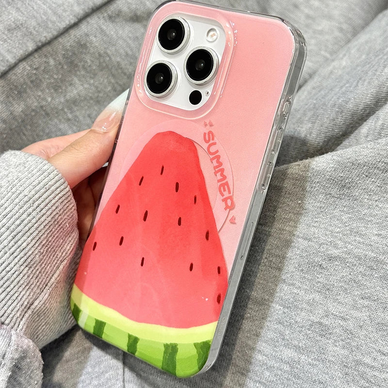 Cute Summer Watermelon Holder Stand Phone Case