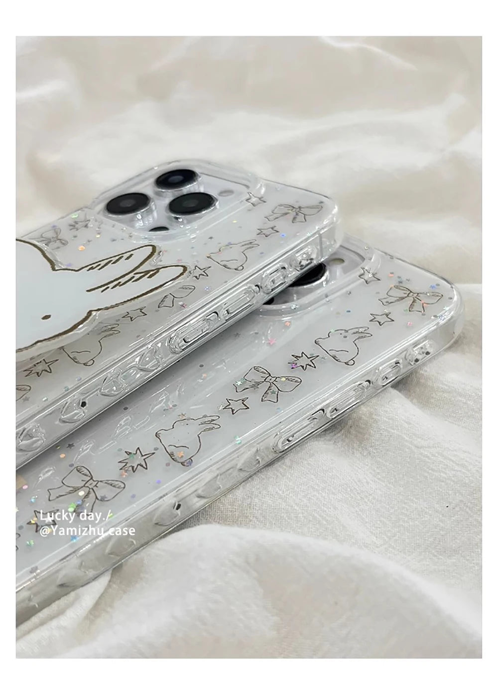 Glitter Shiny Cute Rabbit Cartoon Phone Case