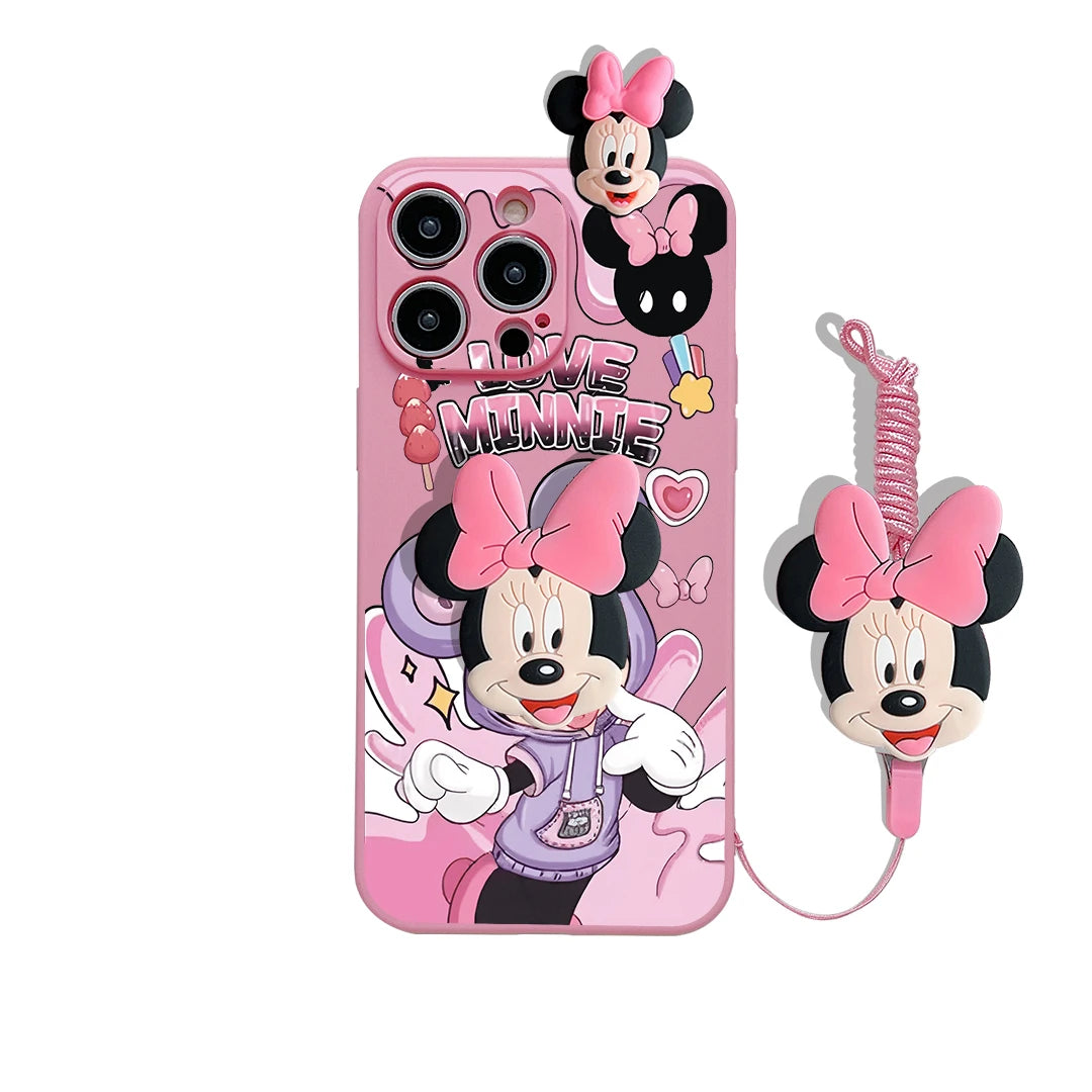 Cartoon Mickey Minnie Soft Phone Case