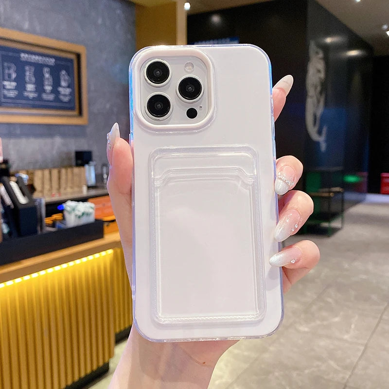 3 in 1 Card Photo Package Phone Case For iPhone