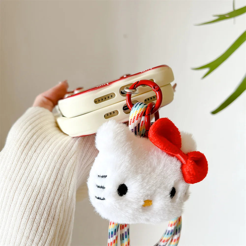 Cute Cartoon Hello Kitty Push Pull Camera Phone Case