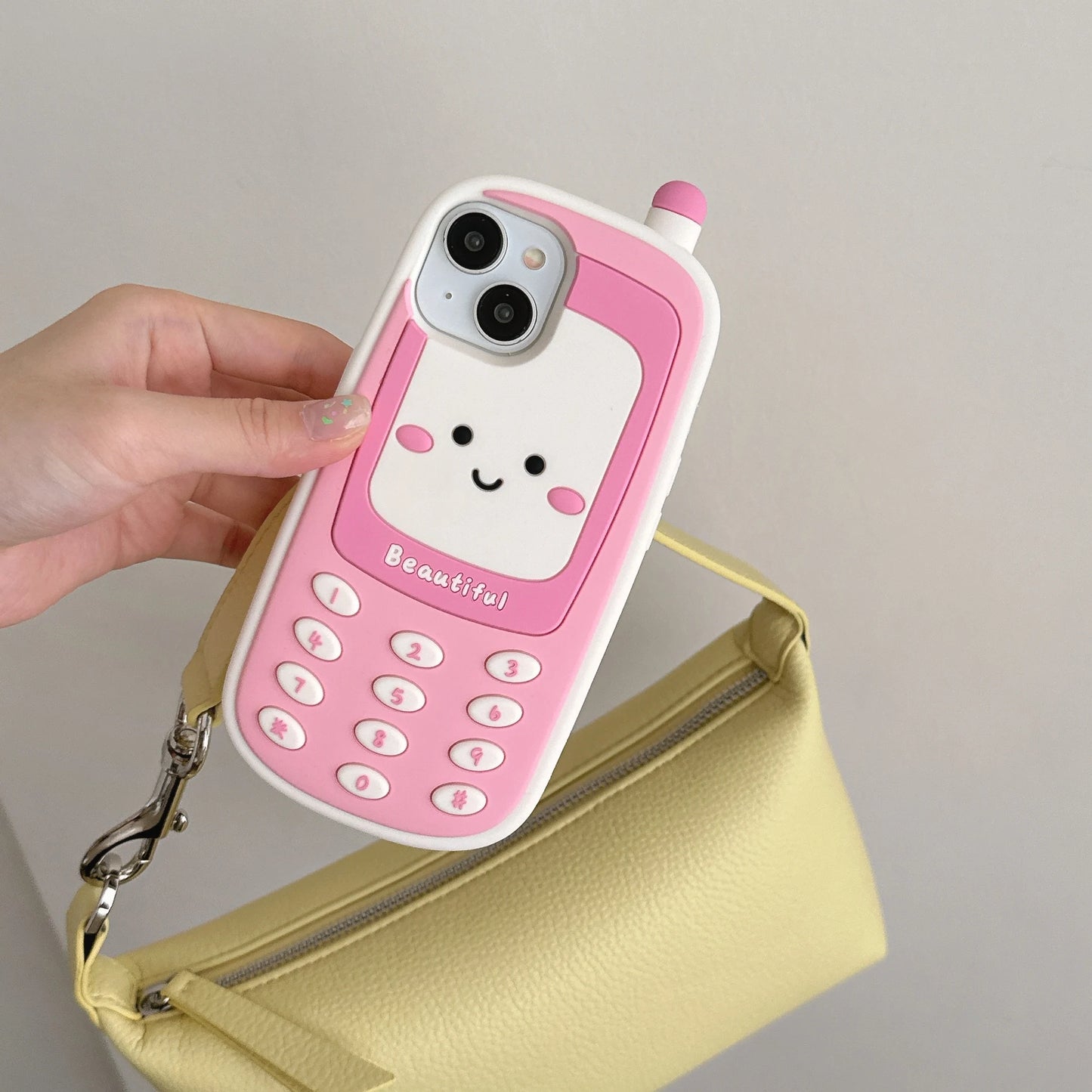 Newest Cartoon Cute Pink Smile Phone Case