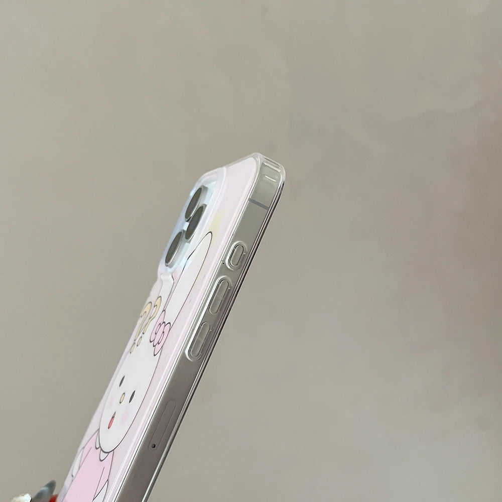 Cute Rabbit Cartoon Bear Lovley Couple Phone Case