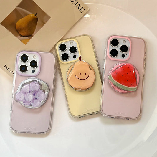 Cute Pear Watermelon Grape Fruit Magnetic Phone Case