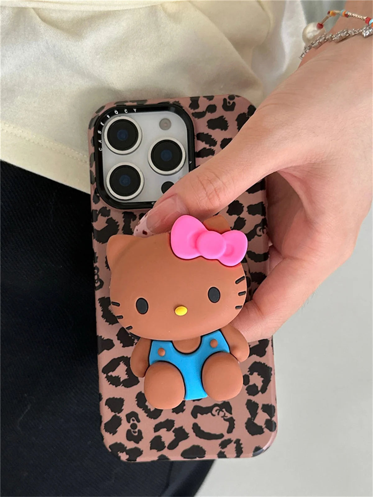 Fashion Brown Leopard Print Magnetic Phone Case