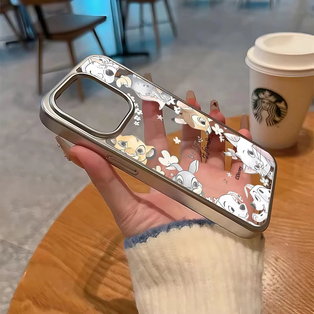 Luxury Lovely Cartoon Animals Clear Phone Case For iPhone