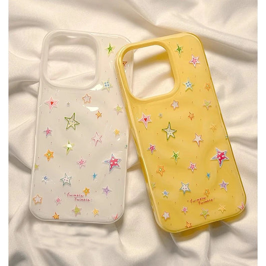 Cute Love Star Folds Texture Phone Case