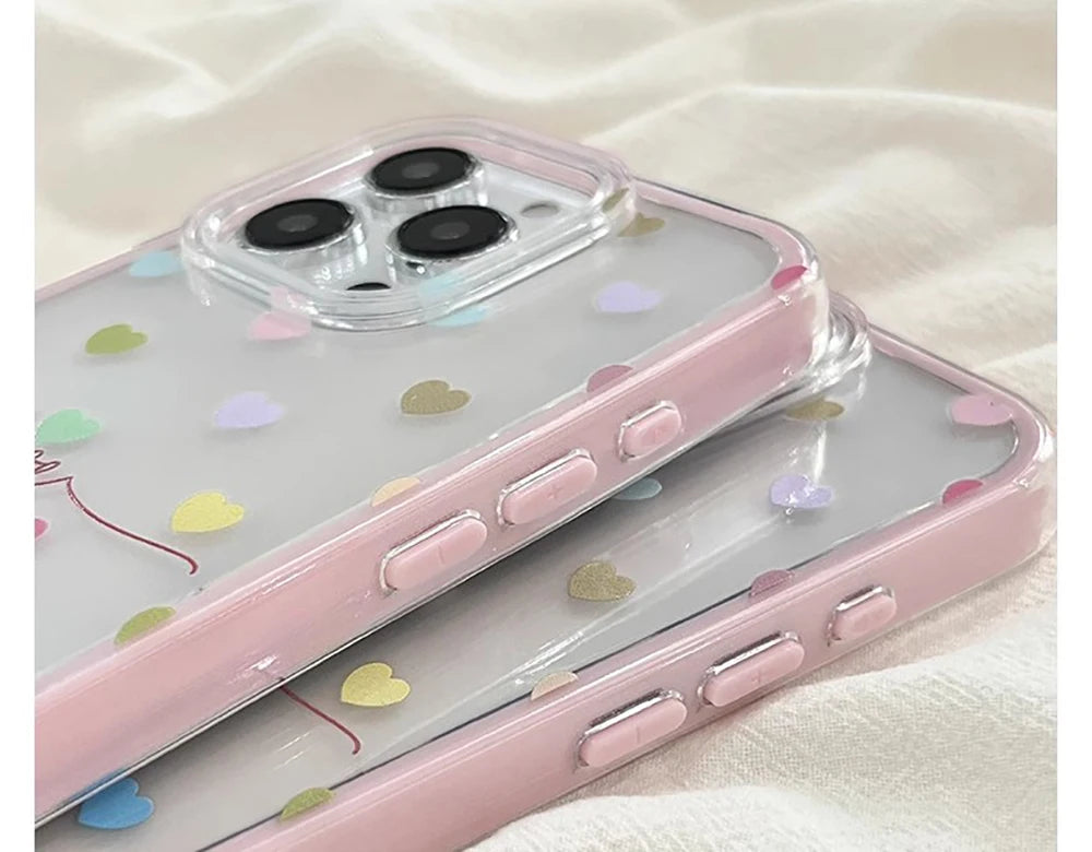 Cute Colorful Love Heart Phone Case