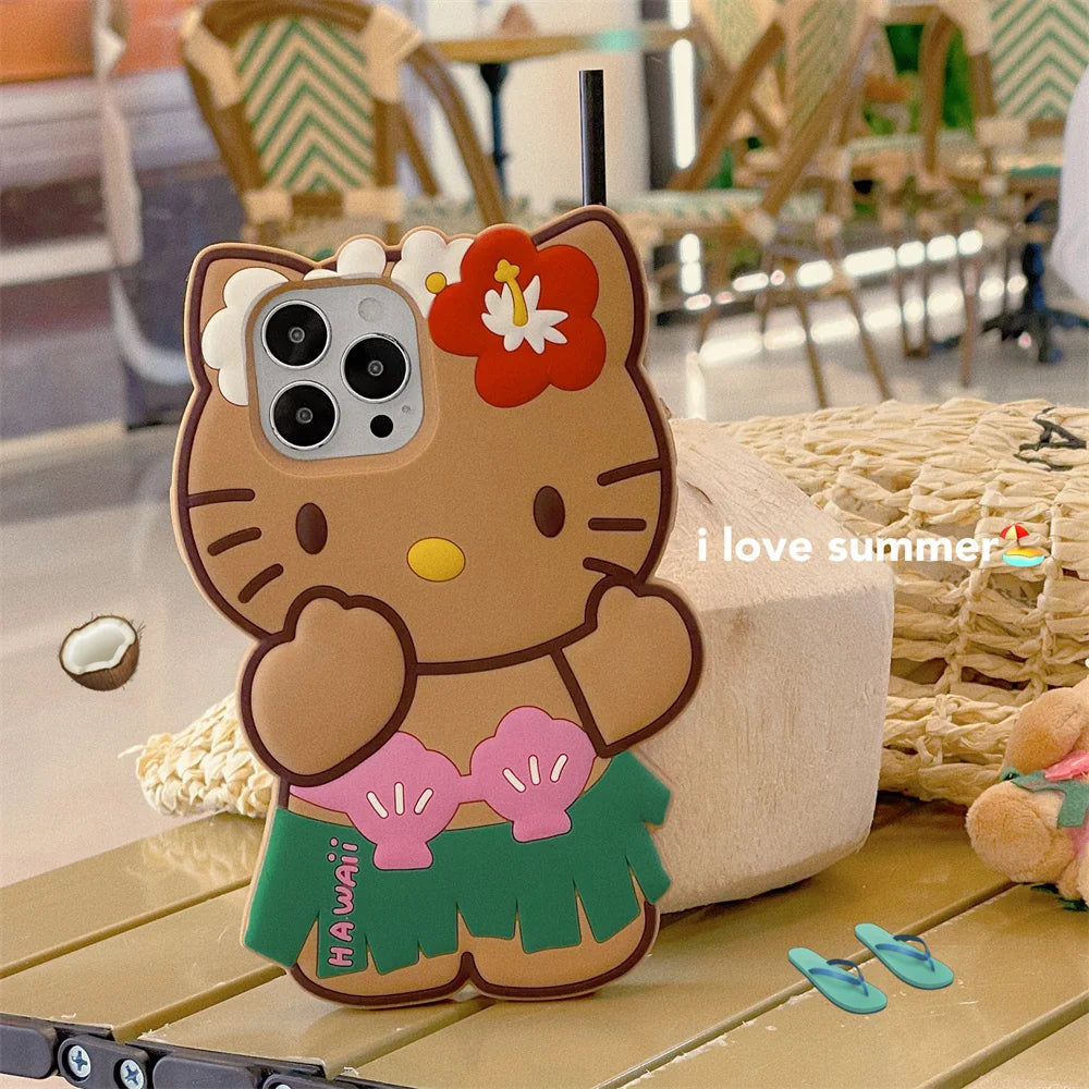 Stereoscopic Hello Kitty Phone Case