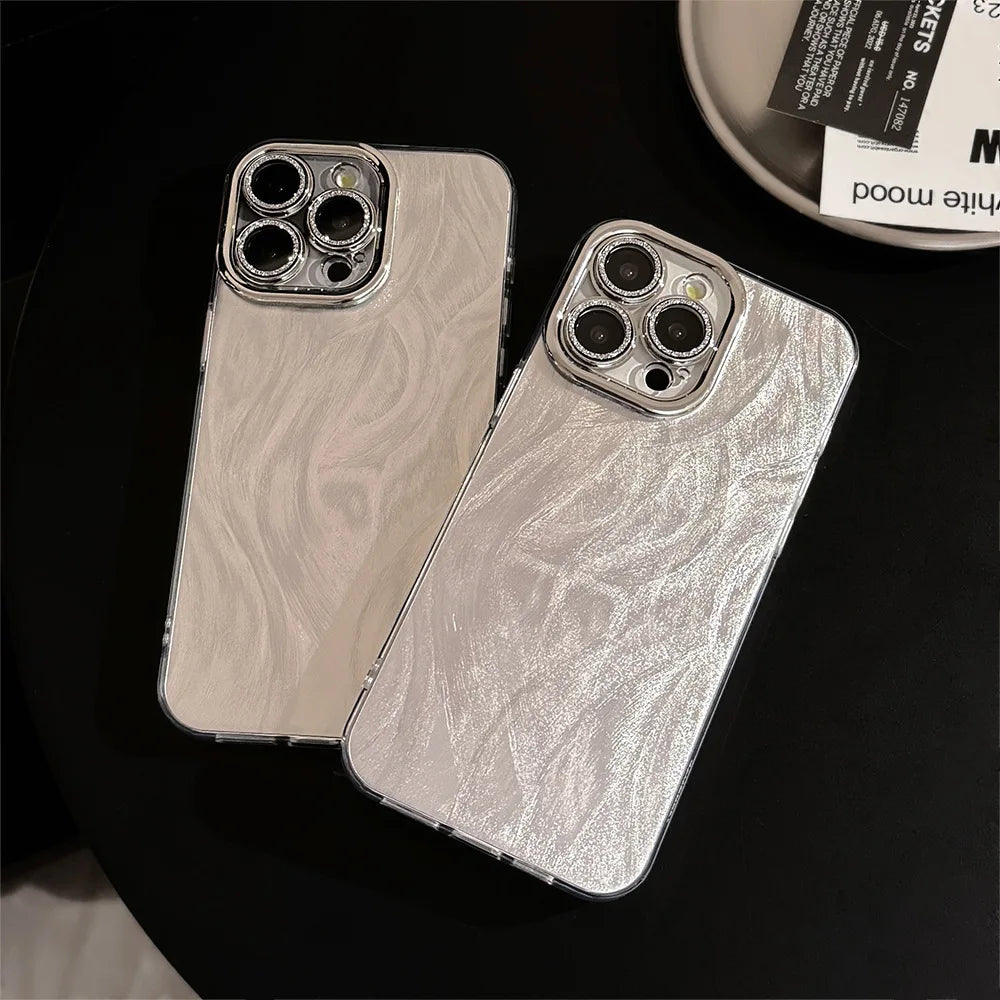 Luxury Camlet Pattern Laser Phone Case For iPhone