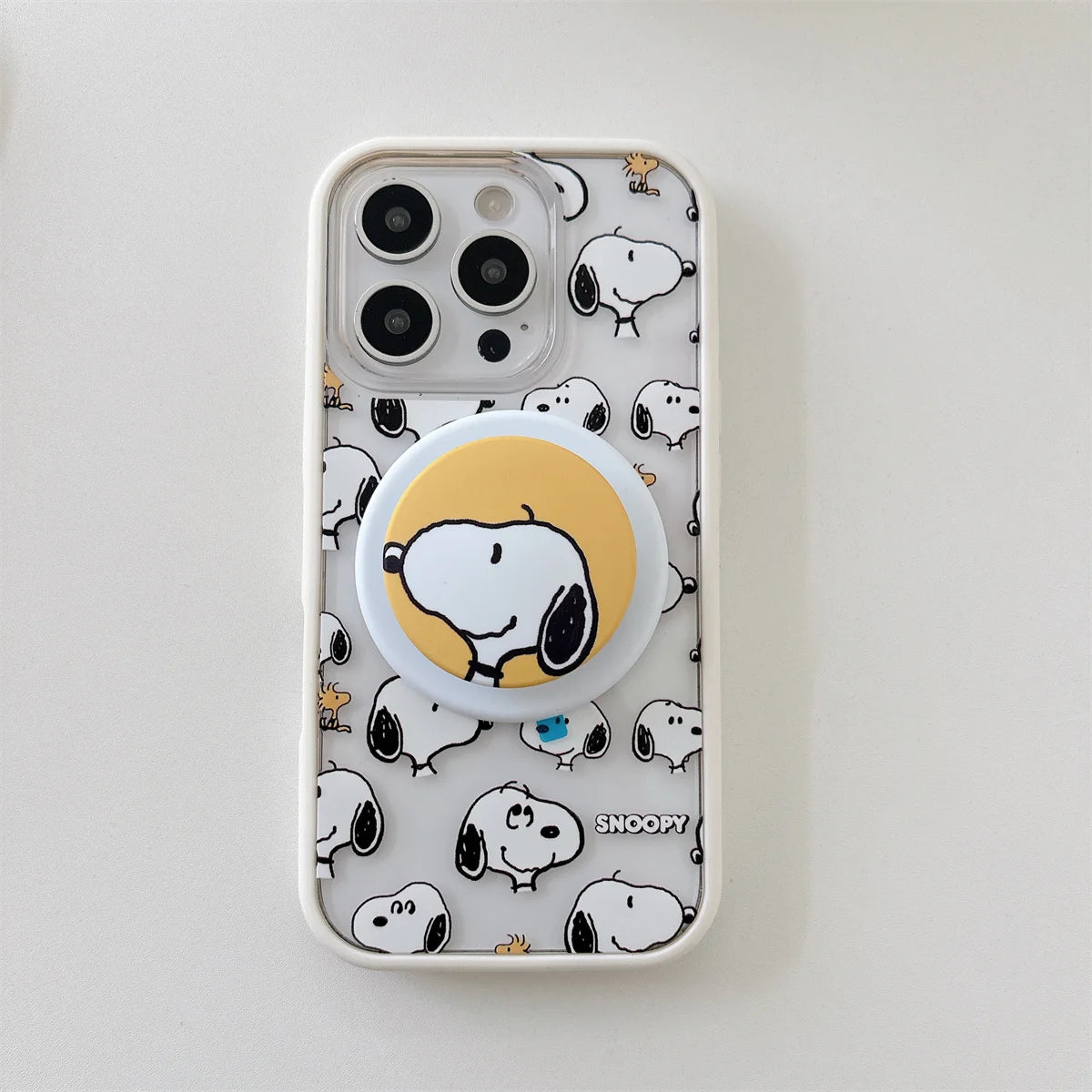 New Cute Cartoon Puppy Magnetic Stand Phone Case