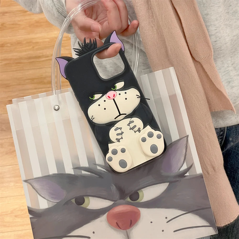 Lucifer Cat Cinderella Stretching Phone Case