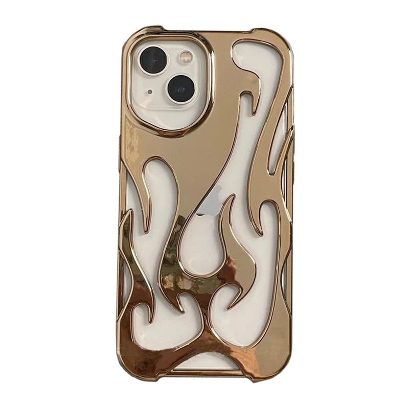 Fashion Hollowed Flame Pattern Phone Case