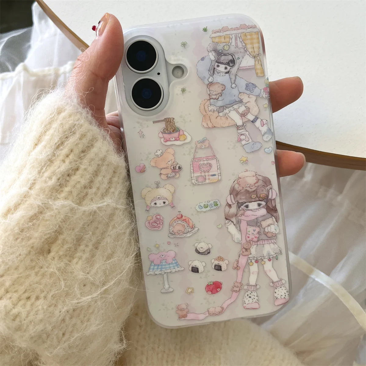 Pink Rose Flower Bracelet Pendant Phone Case
