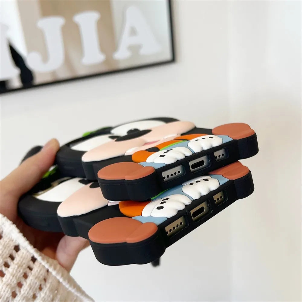 Stereoscopic Dog Cartoon Goofy Long Ears Phone Case