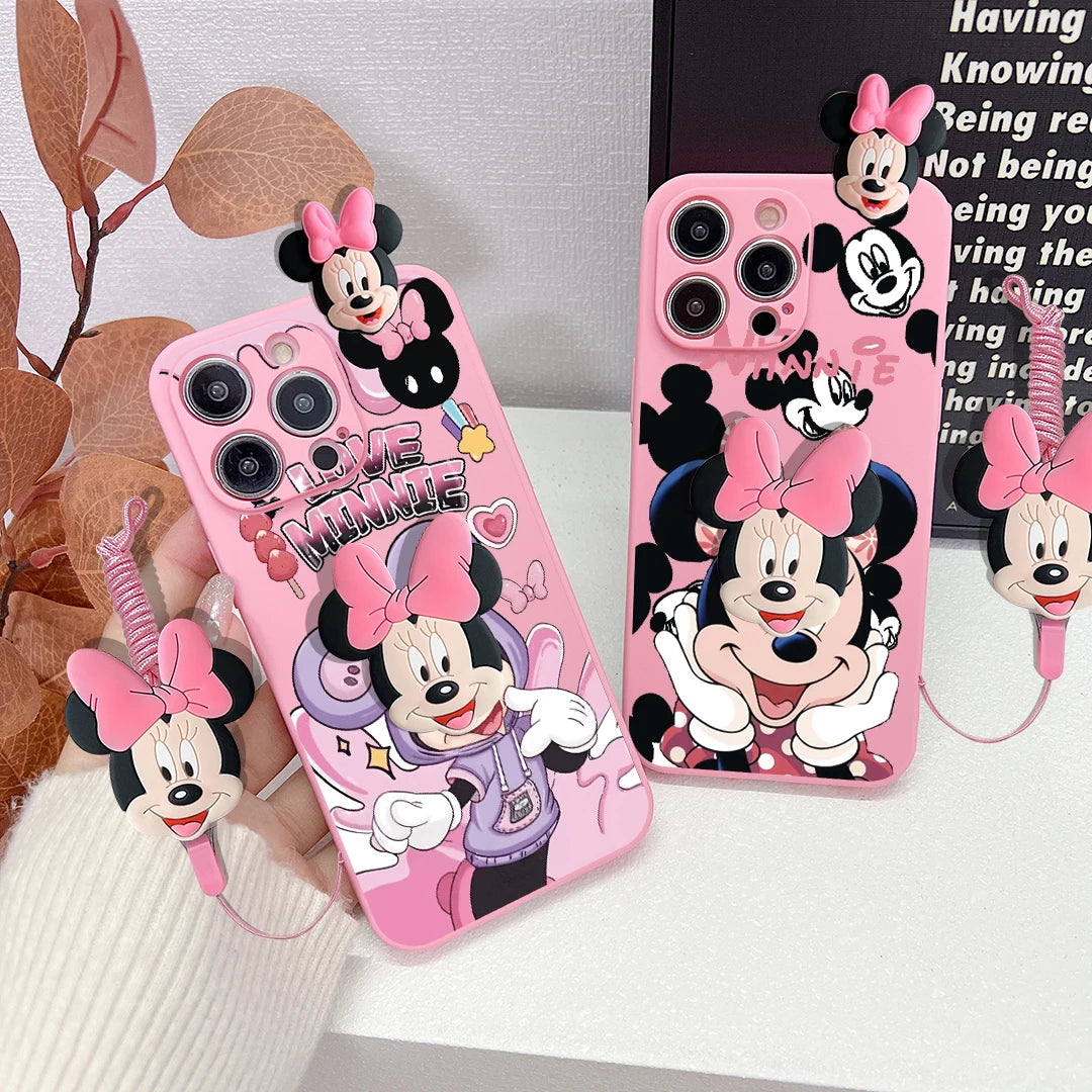 Cartoon Mickey Minnie Soft Phone Case