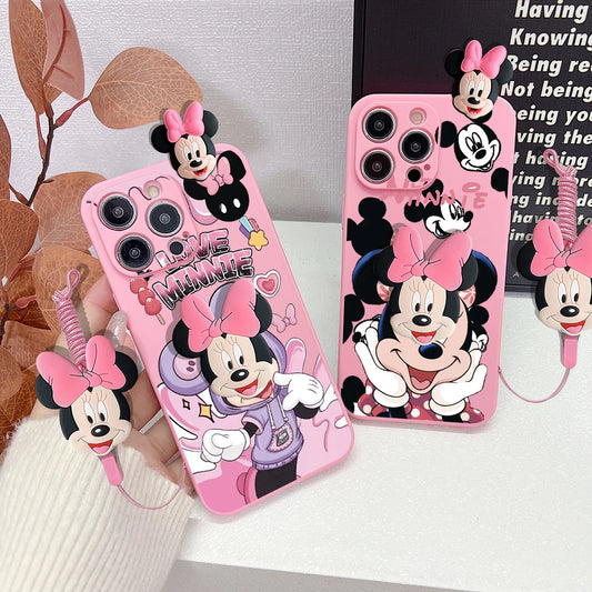 Cartoon Mickey Minnie Soft Phone Case
