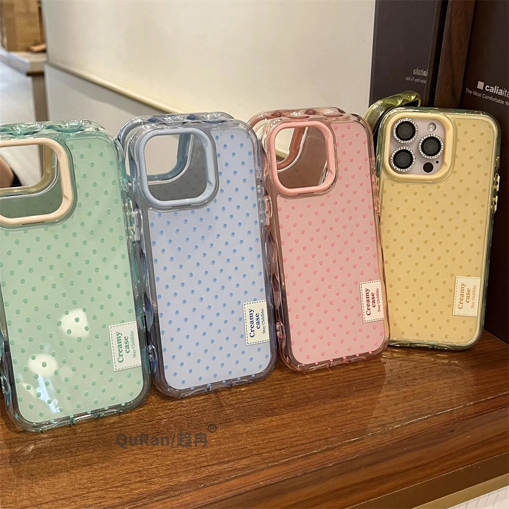 Cute Polka Dot Macron Color Phone Case