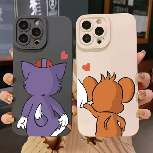 NEW Tom And Jerry Cute Phone Case For iPhone