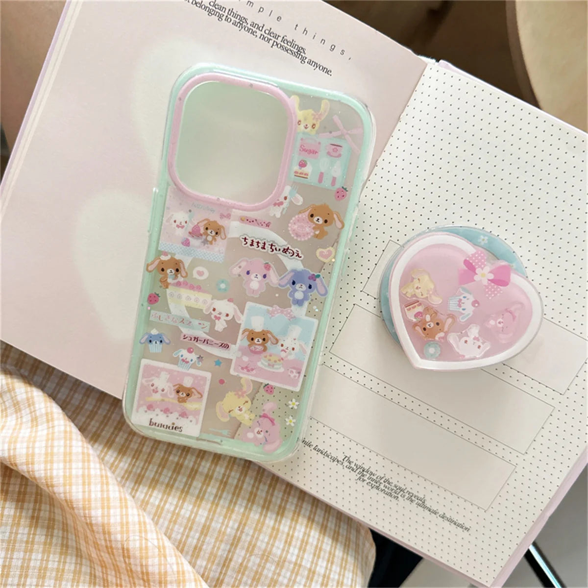 Kawaii Cartoon Rabbit Magnetic Phone Case