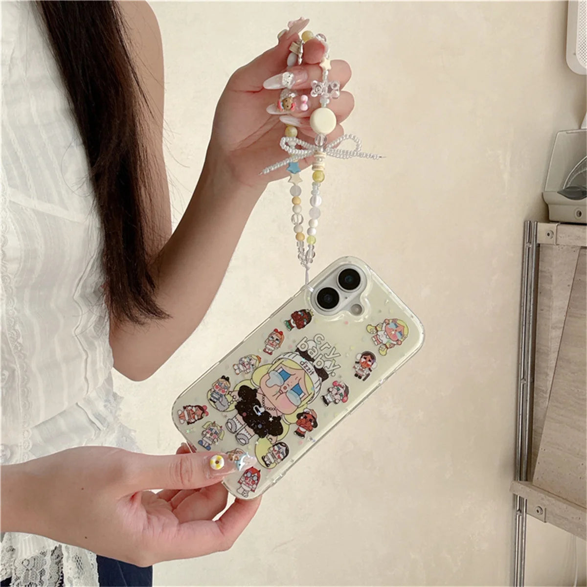 Korean Glitter Cute Cartoon Phone Case For iPhone