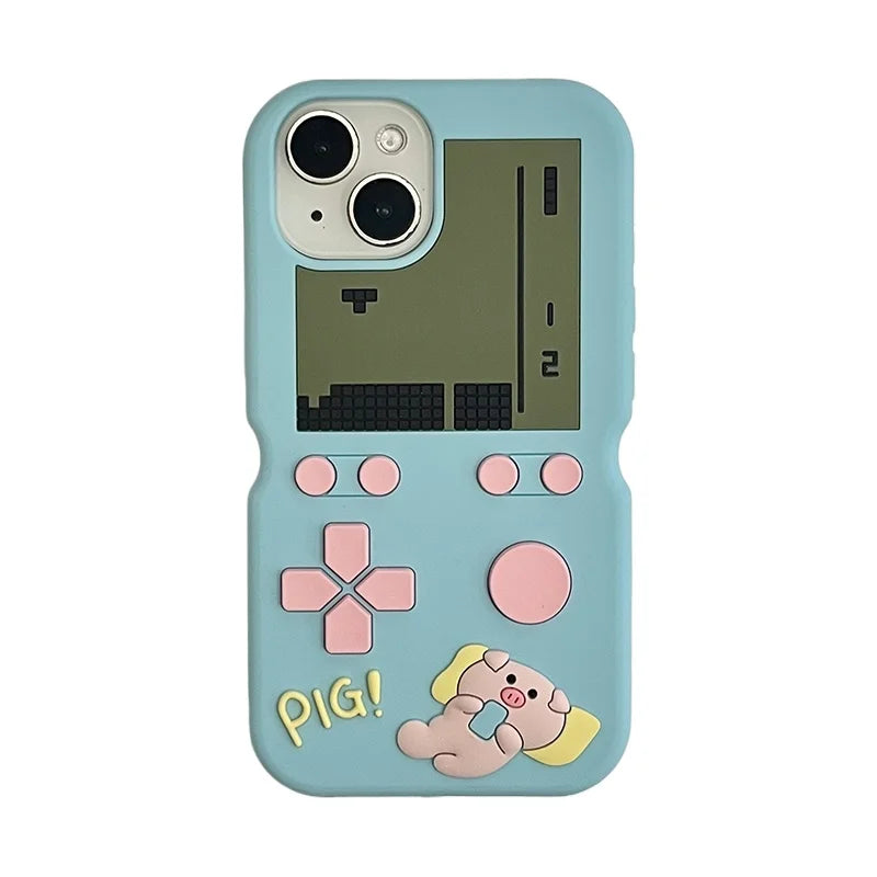 Funny Piggy Game Pattern Phone Case