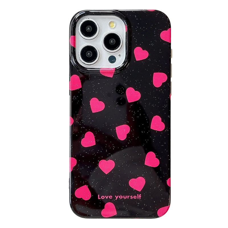 Fashion Rose Love Heart Phone Case