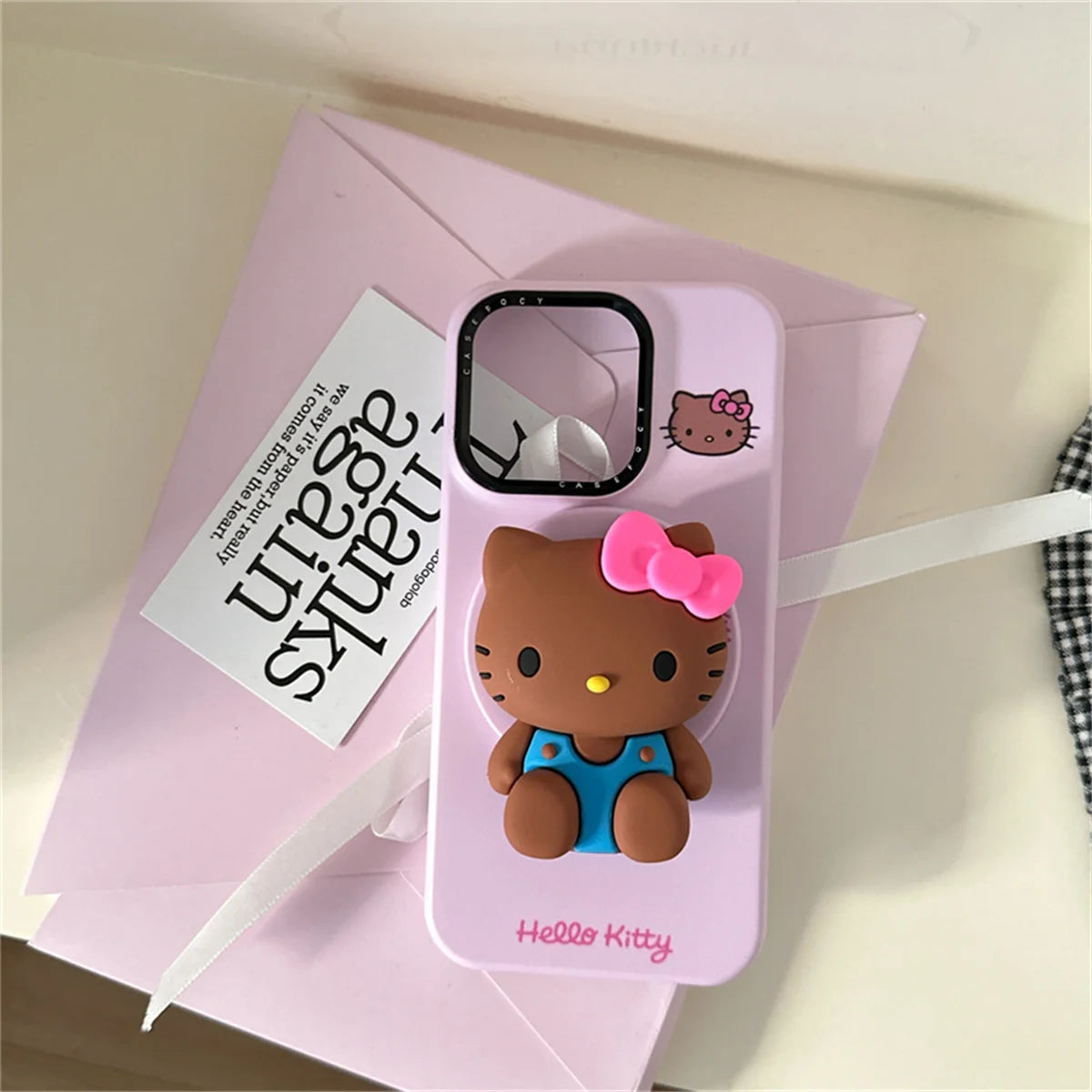 Simple Cute Pink Color Magnetic Phone Case