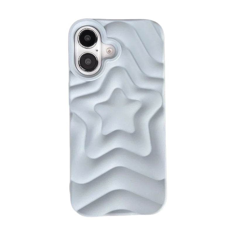 Stylish Star Ripple Matte Silicone Phone Case
