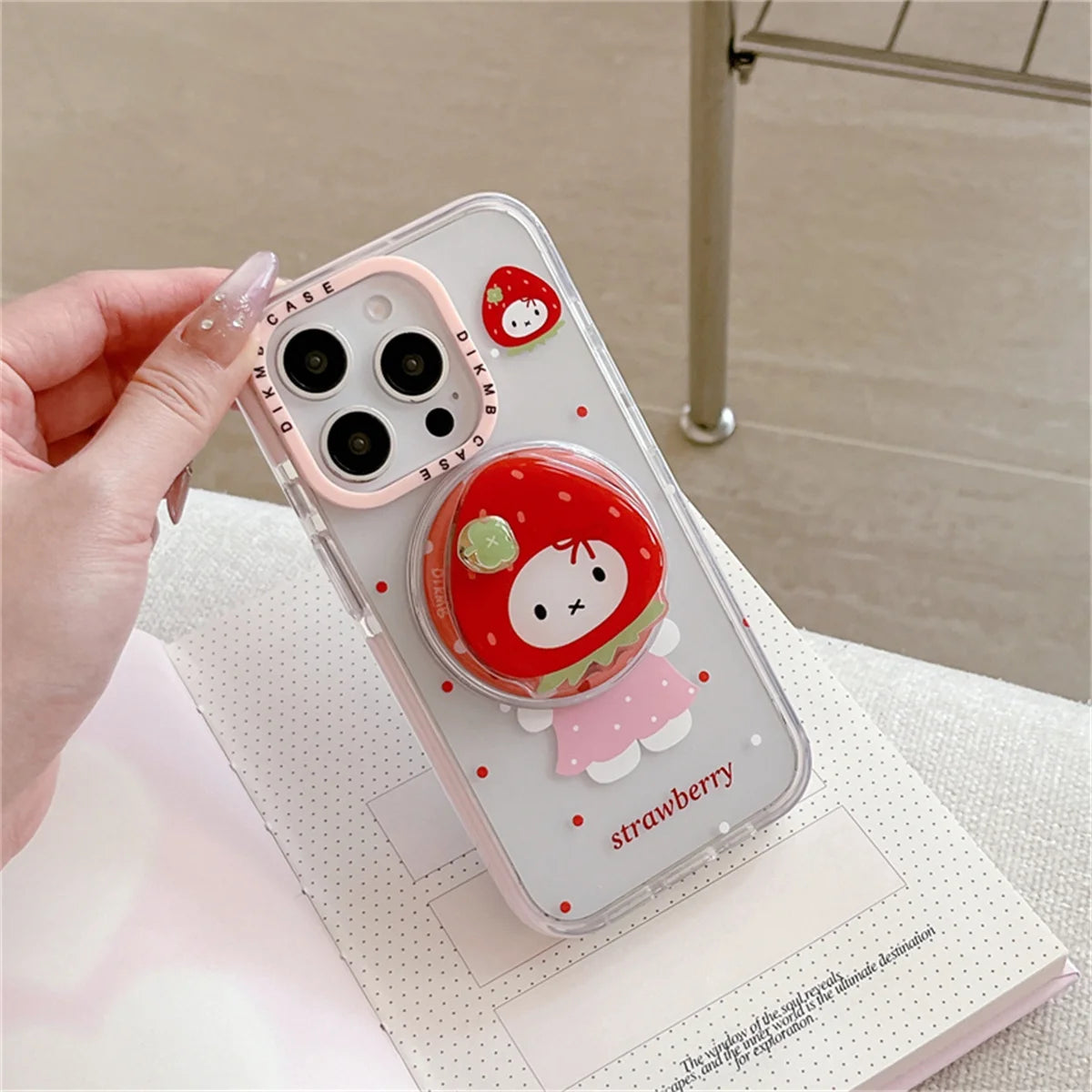 Hello Kitty Magnetic Grip Tok Holder Magsafe Wireless Charge Phone Case
