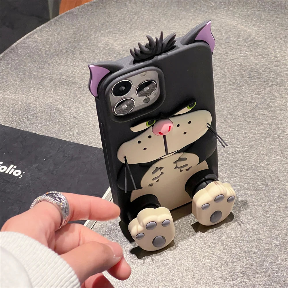 Lucifer Cat Cinderella Stretching Phone Case