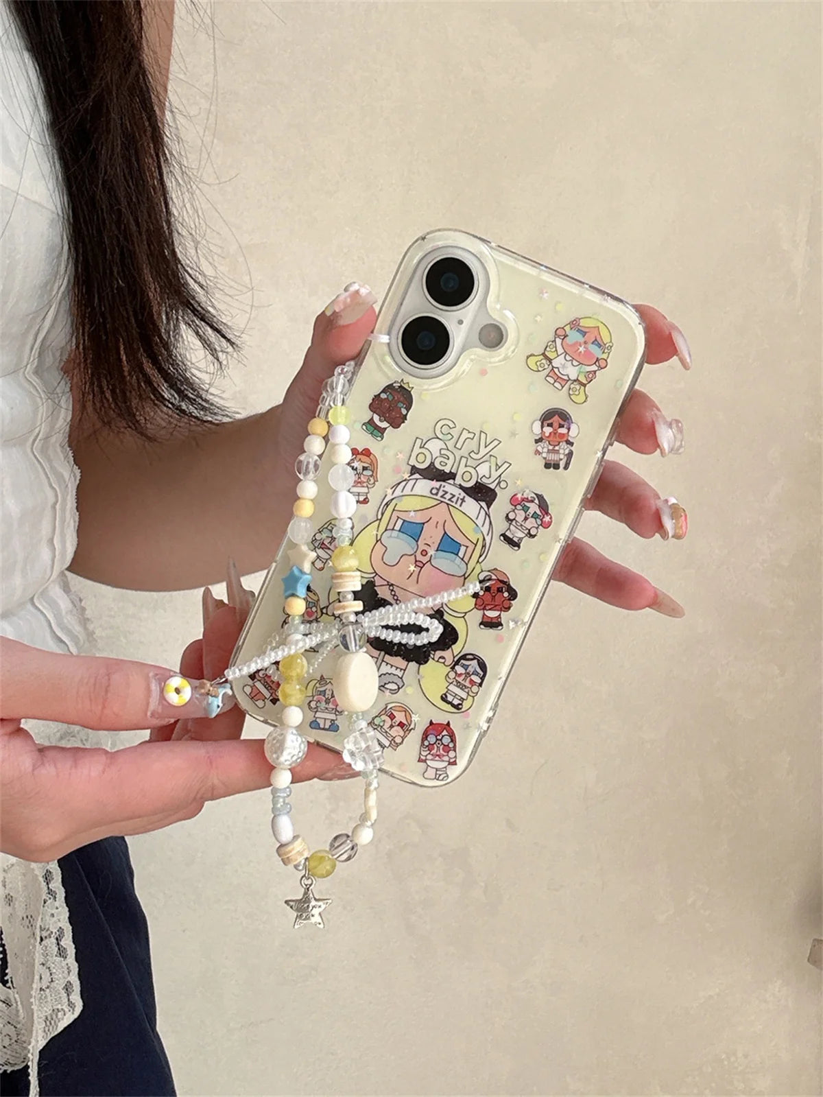 Korean Glitter Cute Cartoon Phone Case For iPhone