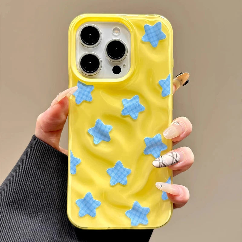 Fashion Colorful Stars Glossy Phone Case