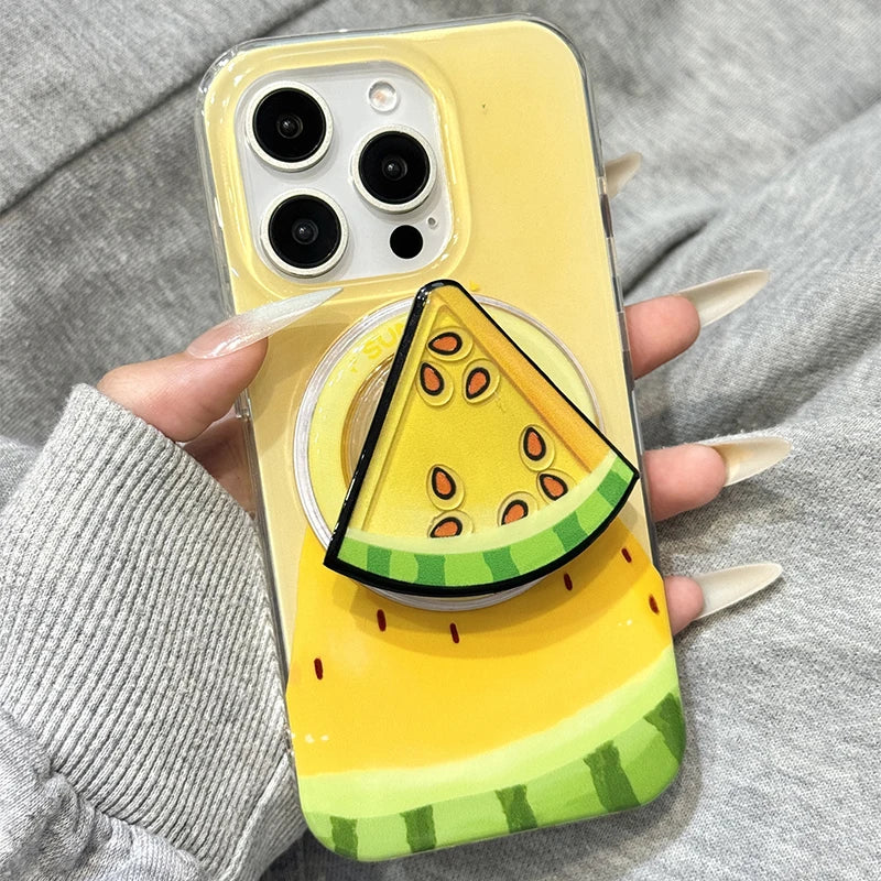 Cute Summer Watermelon Holder Stand Phone Case